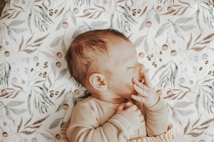 Bambella Designs Co-Sleeper Fitted Waterproof Sheet | Botanical