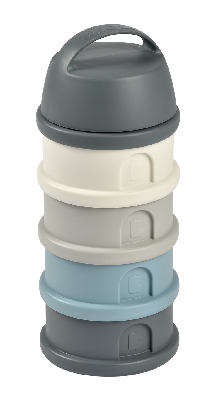 Beaba Formula and Snack Container - Mineral Grey/Blue