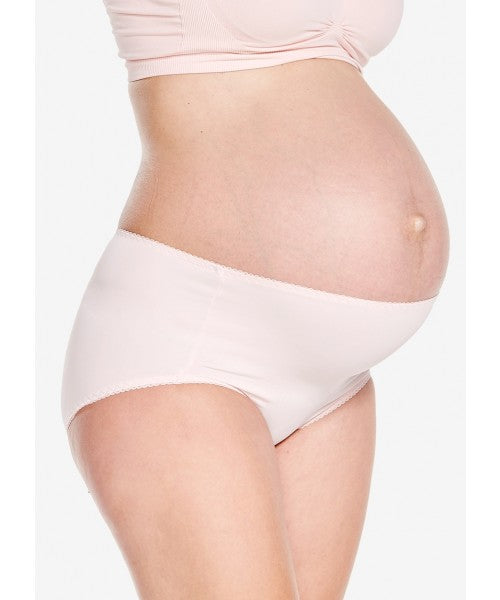 Antibacterial Maternity Full Briefs 2 Pack - Pink