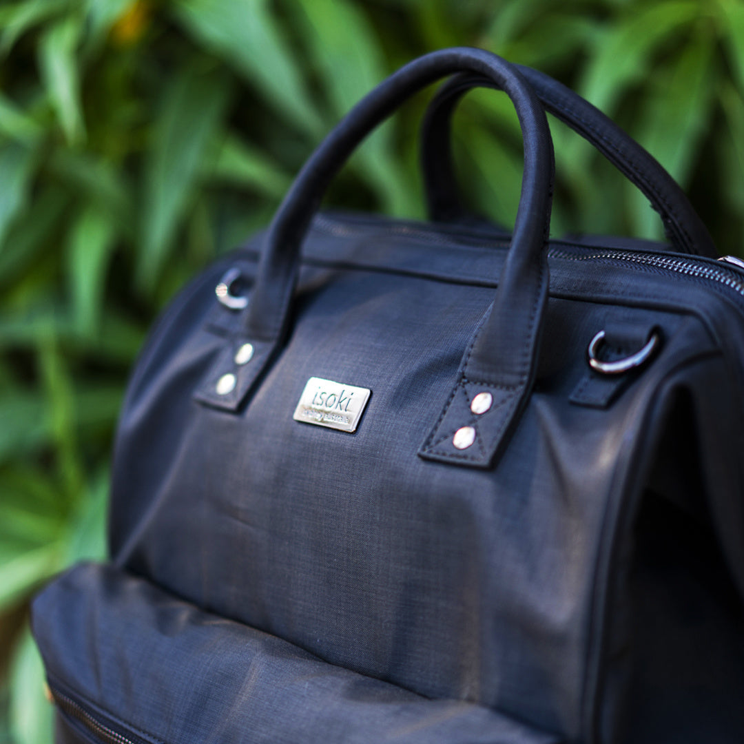 Isoki Byron Backpack Black Nylon