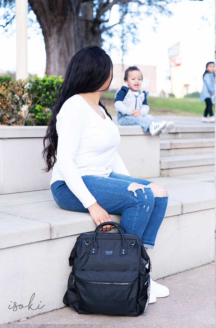 Isoki Byron Backpack Black Nylon