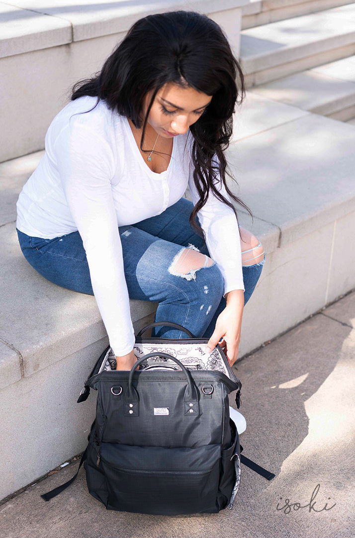 Isoki Byron Backpack Black Nylon