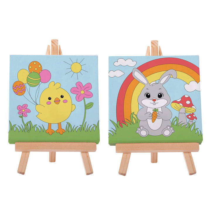 Discovery Zone Canvas Art Set - Chicks & Bunnies Assorted