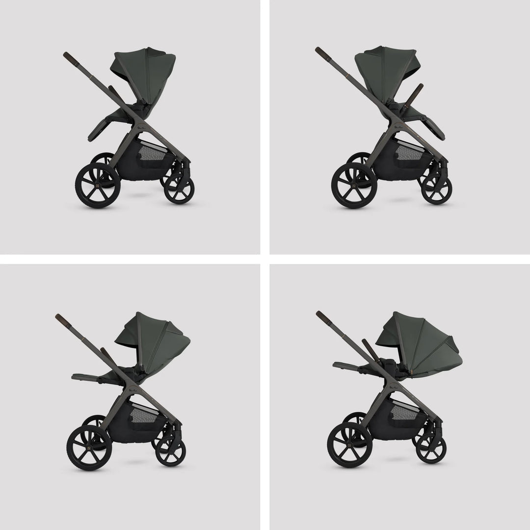 Silver Cross Cove with Carrycot (6 Piece) - Pewter
