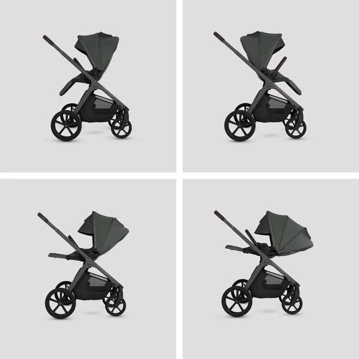 Silver Cross Cove with Carrycot (6 Piece) - Pewter
