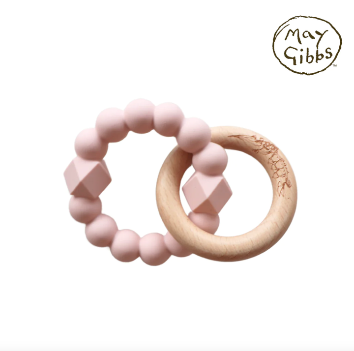Jellystone Designs May Gibbs Moon Teether-Blush