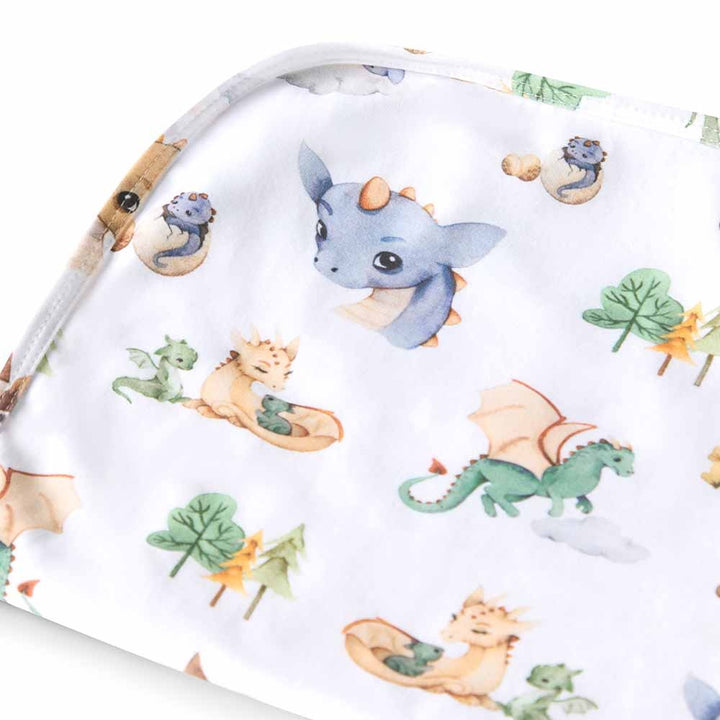 Organic Jersey Wrap & Beanie Set-Dragon