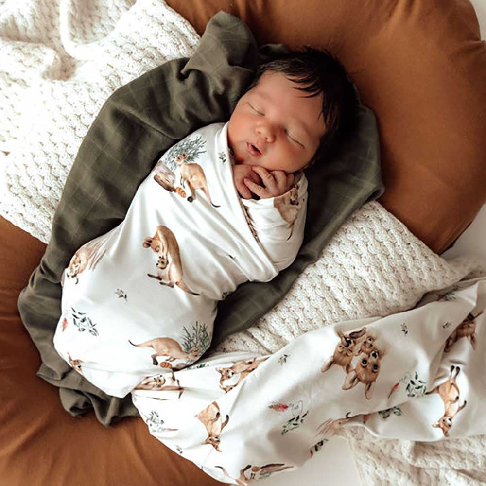 Baby Jersey Wrap & Beanie Set Kanga