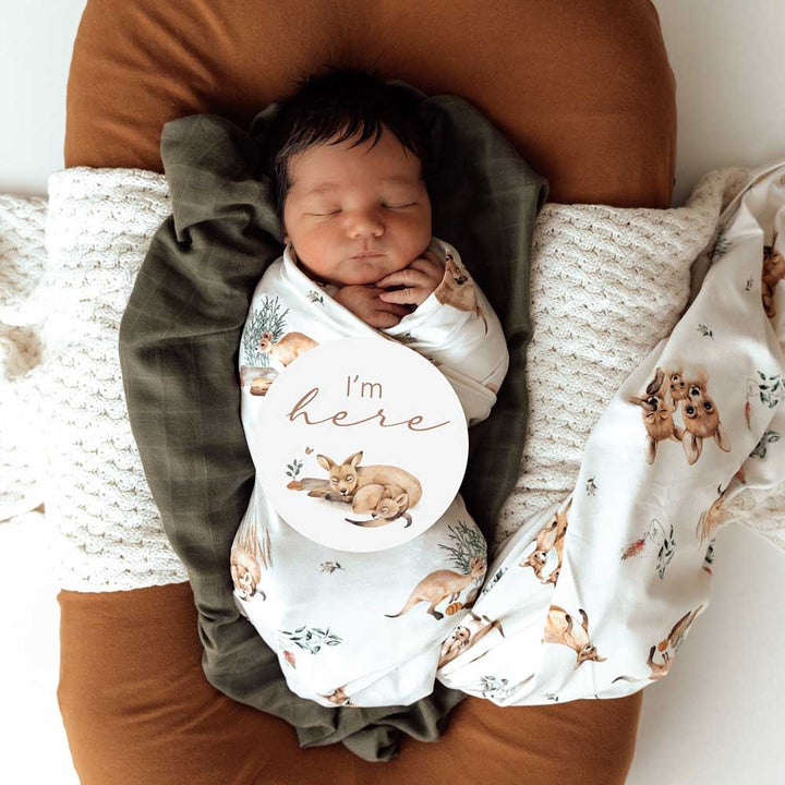 Baby Jersey Wrap & Beanie Set Kanga