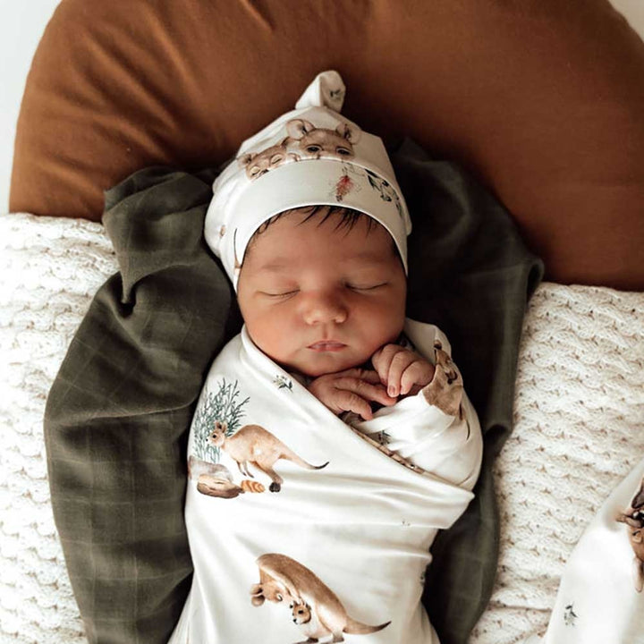 Baby Jersey Wrap & Beanie Set Kanga