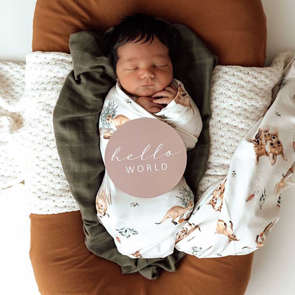 Baby Jersey Wrap & Beanie Set Kanga
