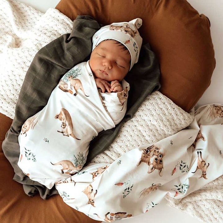 Baby Jersey Wrap & Beanie Set Kanga