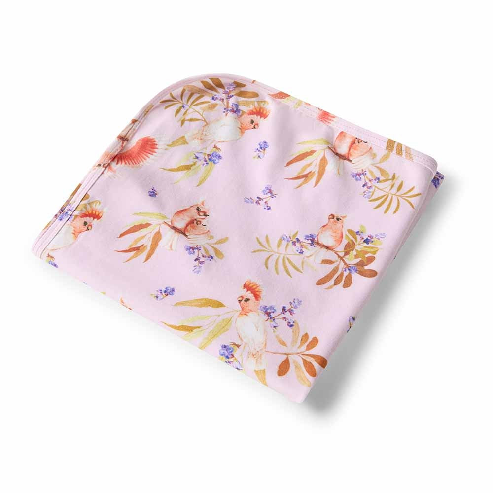 Baby Jersey Wrap & Topknot Set Major Mitchell
