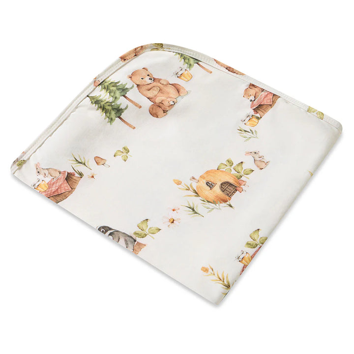 Baby Jersey Wrap & Beanie Set - Bears