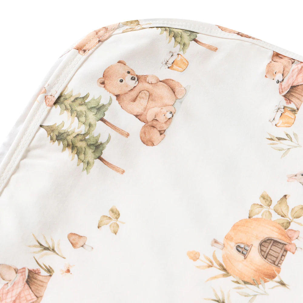 Baby Jersey Wrap & Beanie Set - Bears