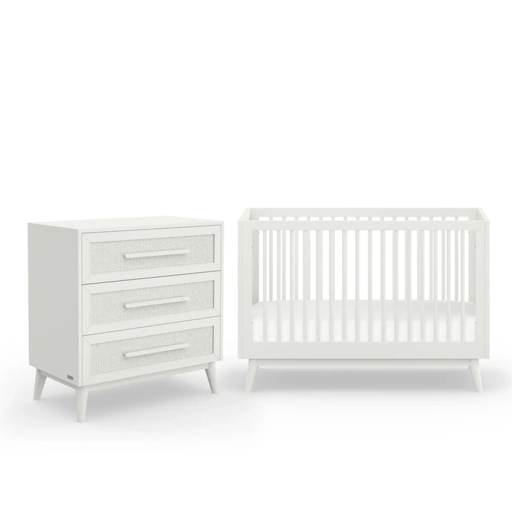 BabyRest Kaya Cot & Chest Nursery Package - White