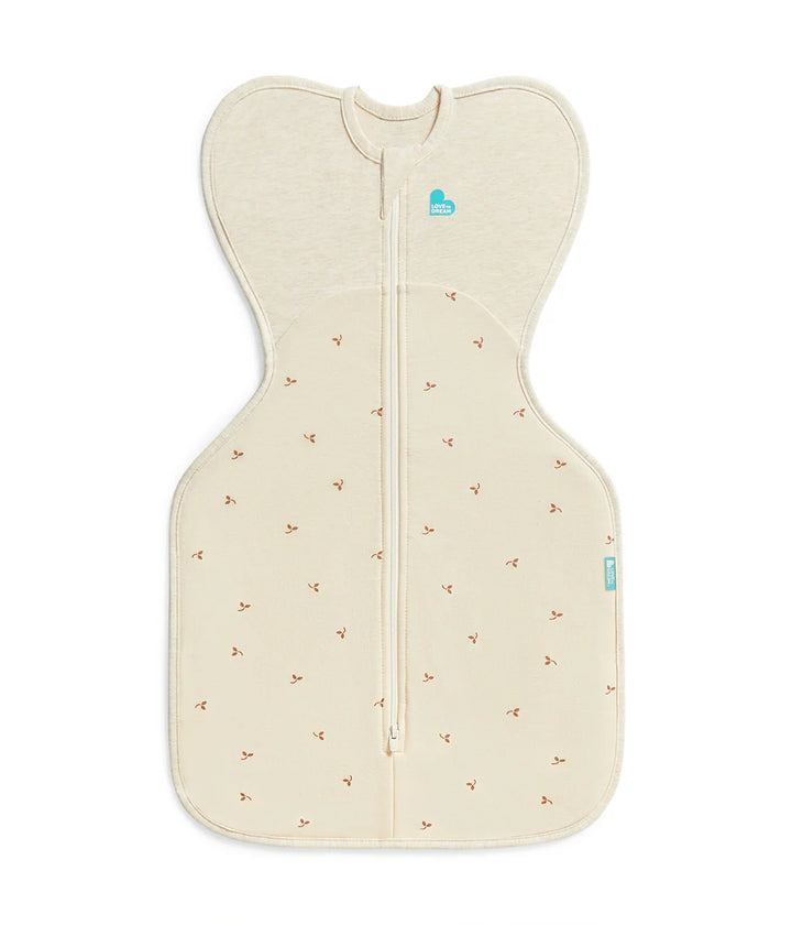 Swaddle Up 1.5Tog Cotton Fleece - Oatmeal Twigs