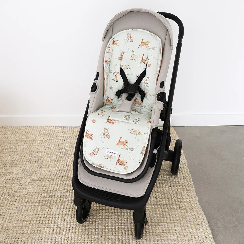 Snuggle Hunny Universal Organic Pram Liner - Kittens