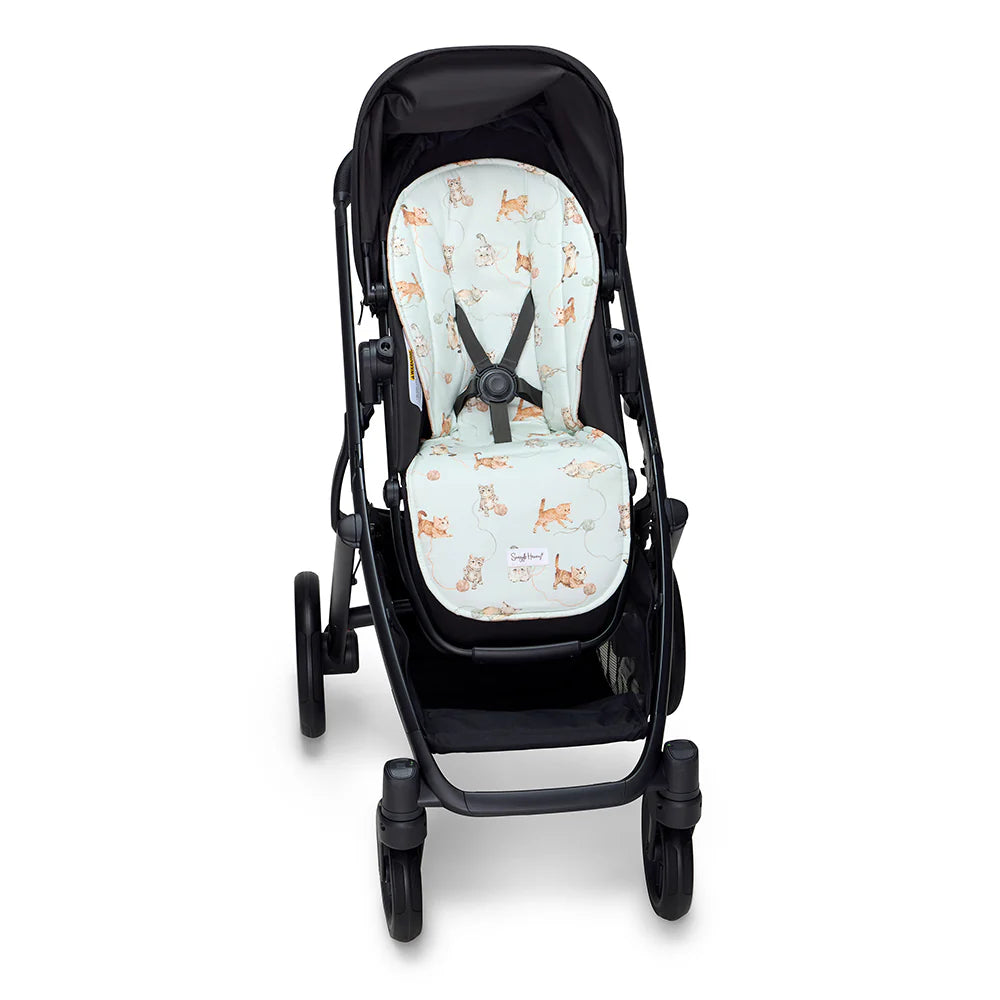 Snuggle Hunny Universal Organic Pram Liner - Kittens