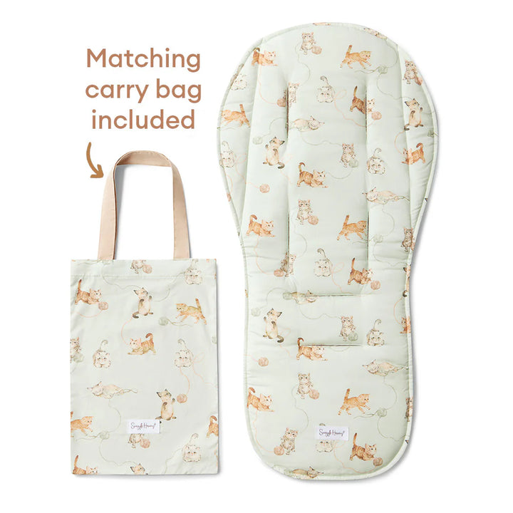 Snuggle Hunny Universal Organic Pram Liner - Kittens