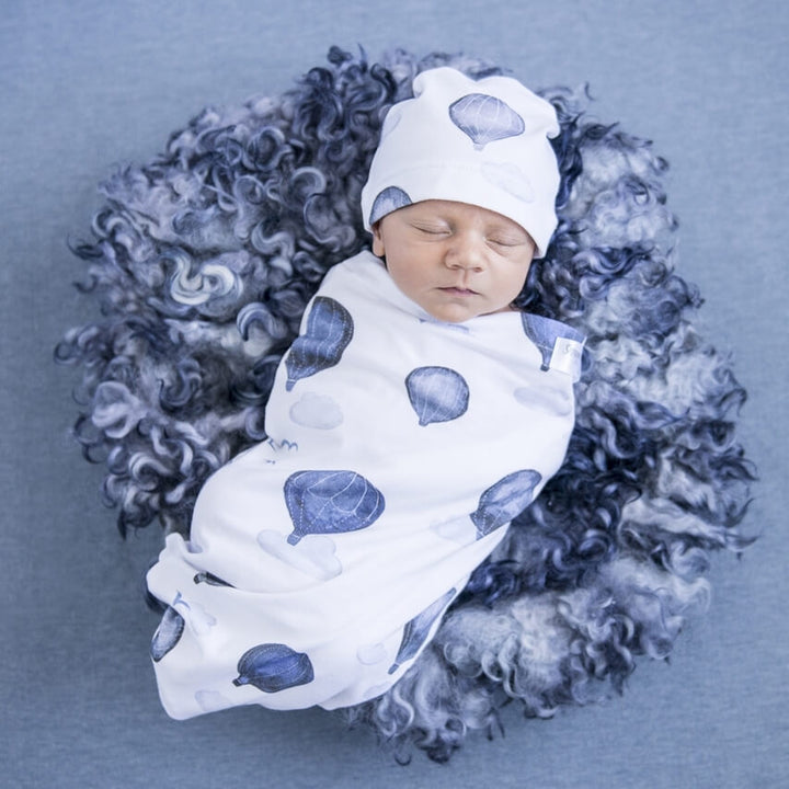 Snuggle Swaddle & Beanie Set-Cloud Chaser