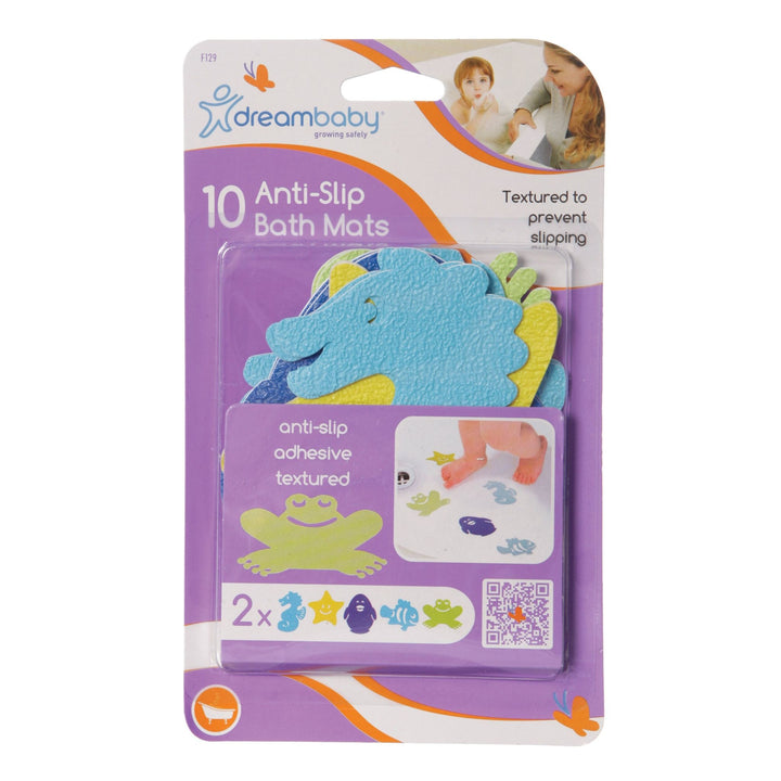 Dreambaby WATCH-YOUR-STEP® ANTI-SLIP BATH MATS 10PK(F129)