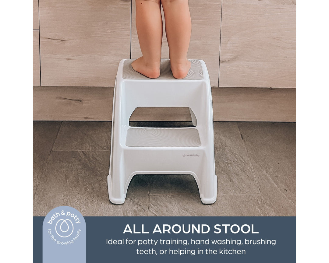 Dreambaby Toddler & Me® 2 Up Step Stool - Grey(G6072)