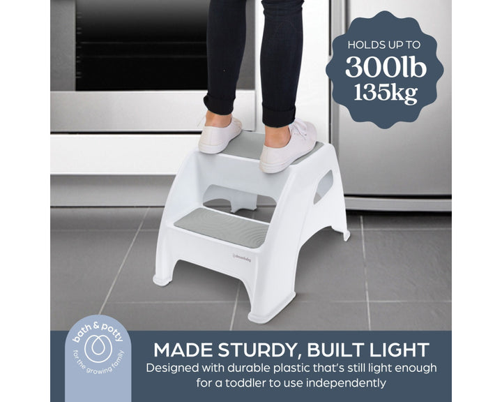 Dreambaby Toddler & Me® 2 Up Step Stool - Grey(G6072)