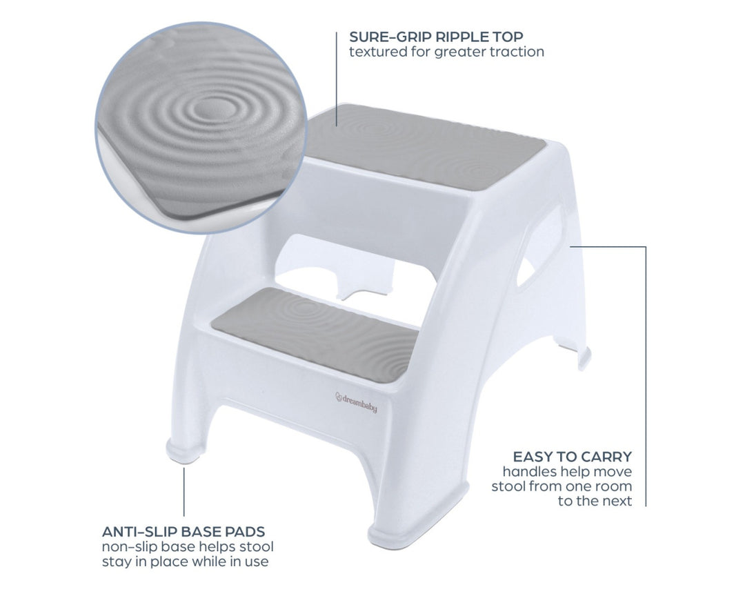 Dreambaby Toddler & Me® 2 Up Step Stool - Grey(G6072)