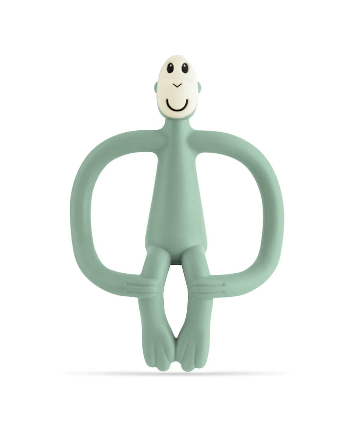 Matchstick Monkey Teething Toy and Gel Applicator-Mint Green