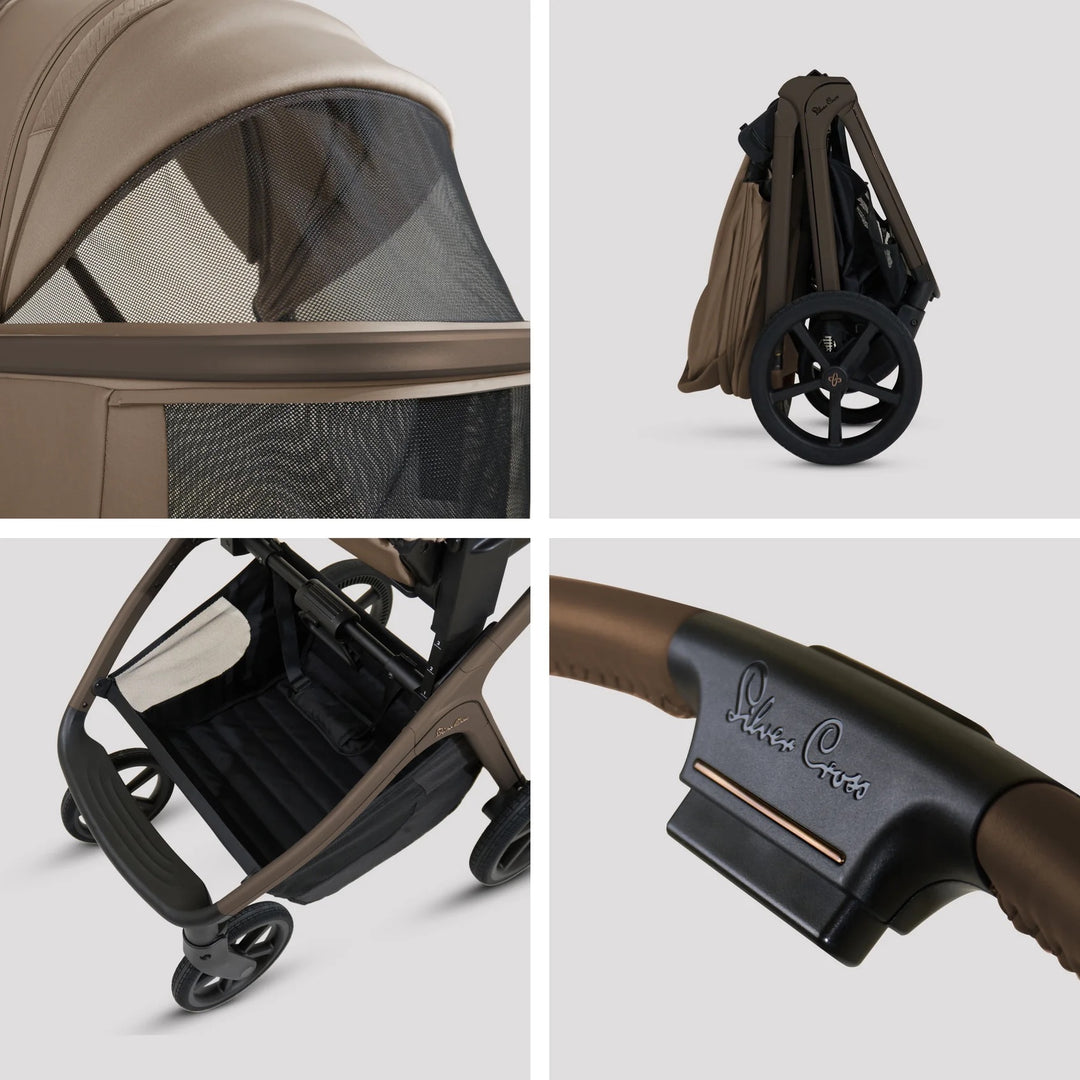 Silver Cross Cove with Carrycot (6 Piece) - Maple