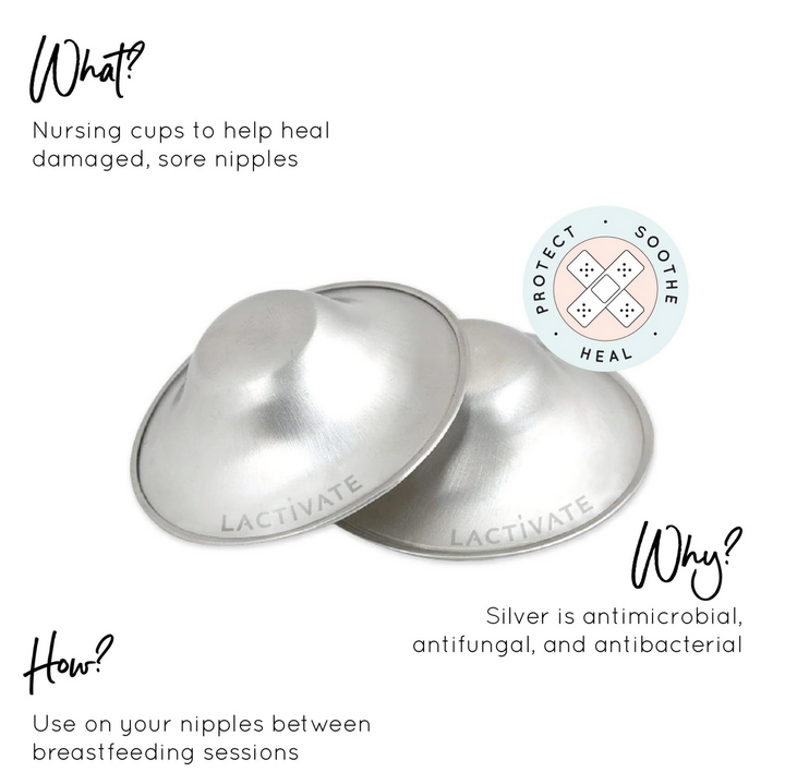 Lactivate Silver Nursing Cups(L/XL)