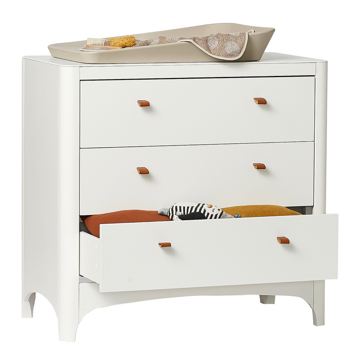 Leander Classic 3 Drawer Dresser - White