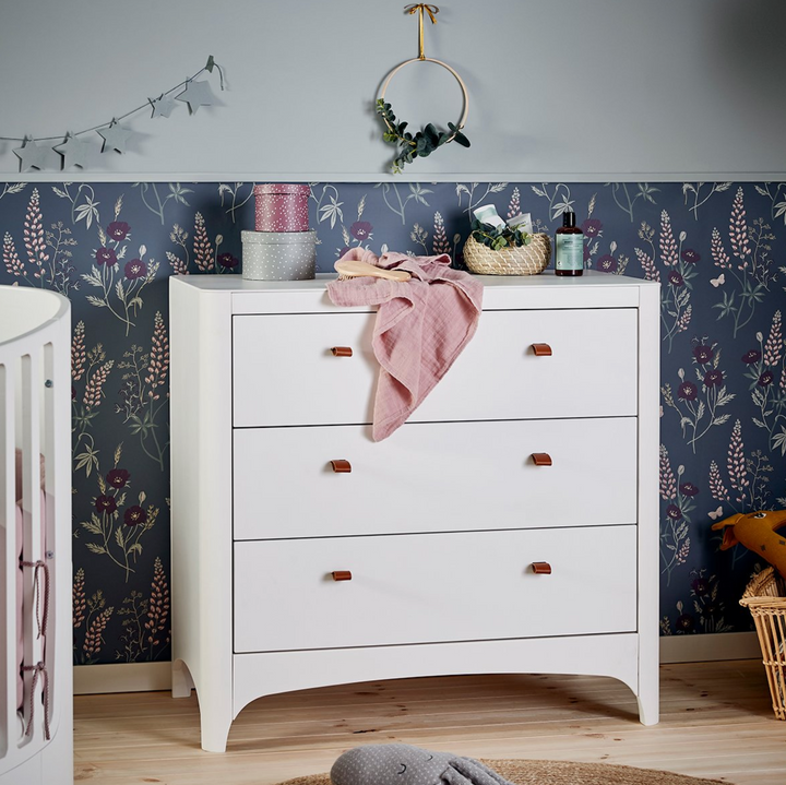 Leander Classic 3 Drawer Dresser - White