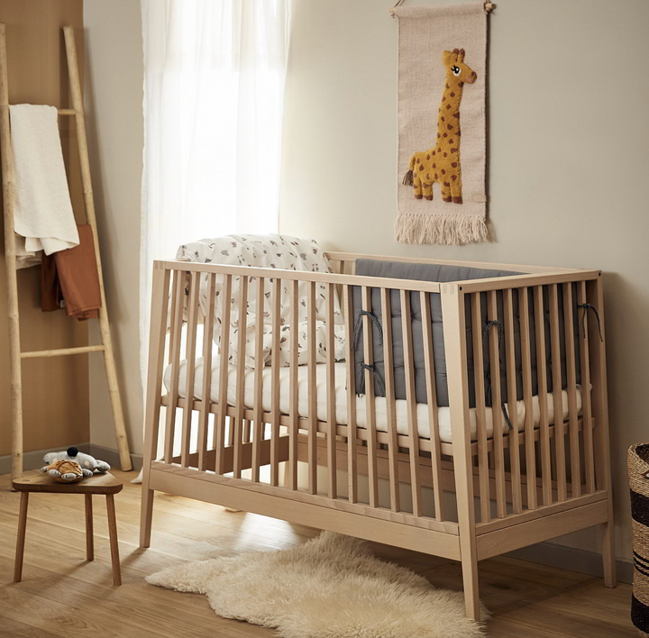 Leander Linea Cot Natural 120 x 60