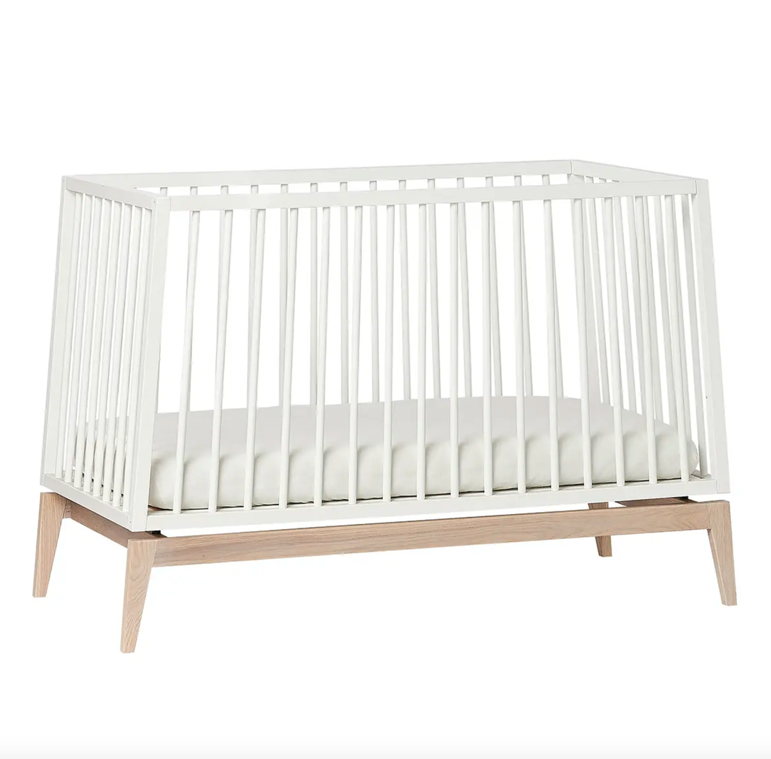 Leander Luna Cot-White&Oak 120 x 60
