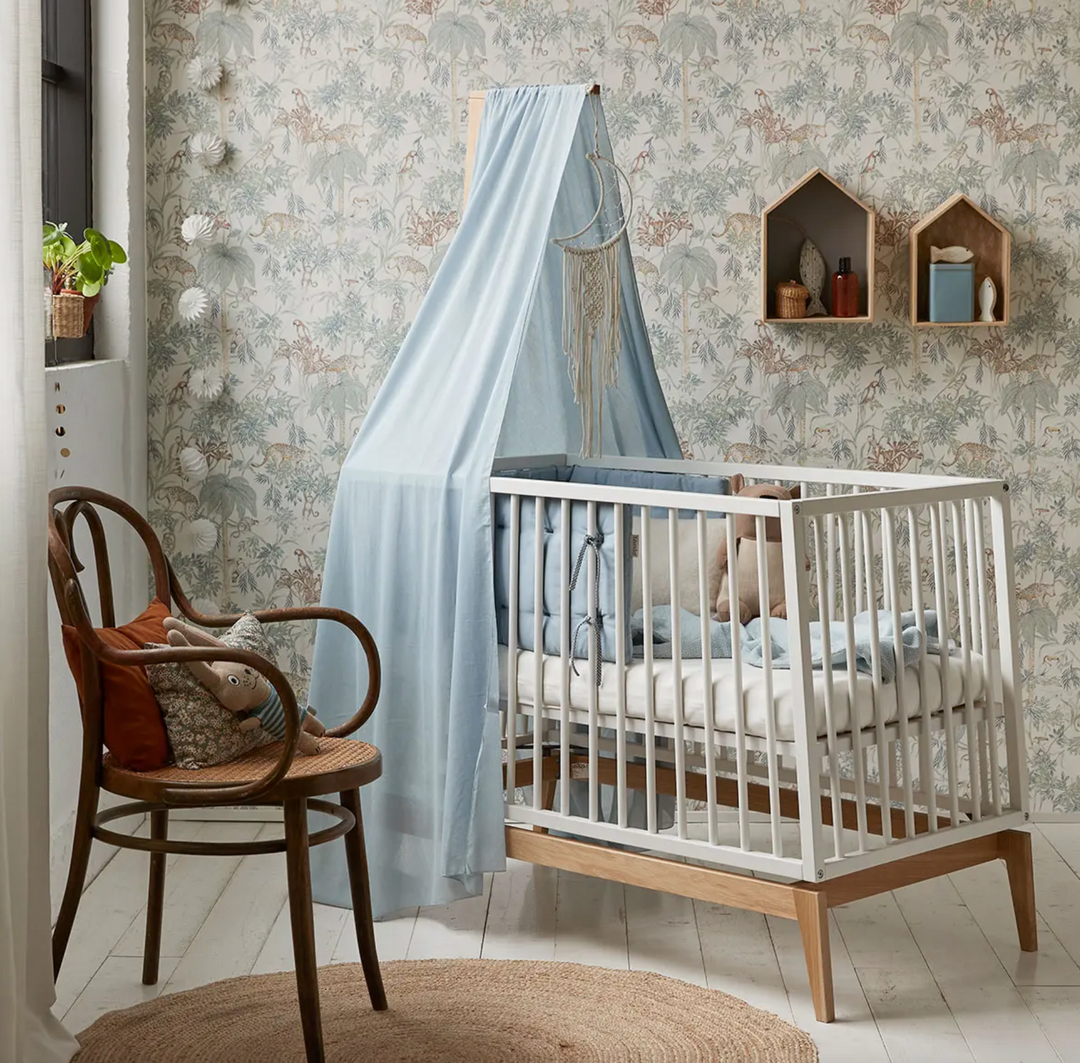 Leander Luna Cot-White&Oak 120 x 60