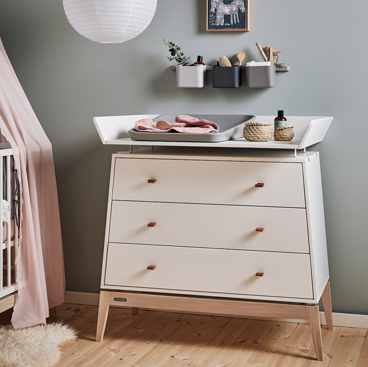 Leander Luna Dresser Changing Unit-White