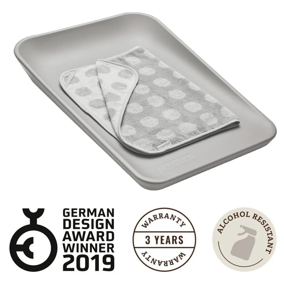 LEANDER MATTY CHANGE MAT-Pearl Grey