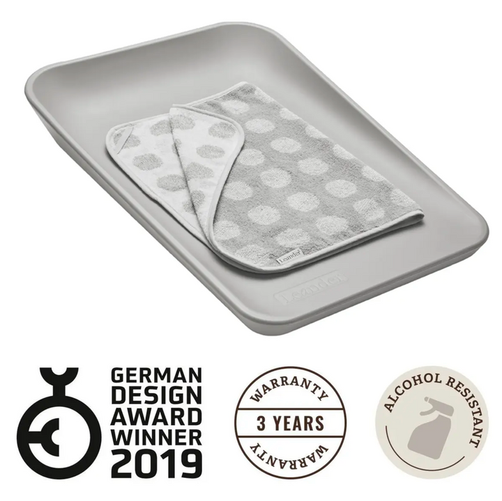 LEANDER MATTY CHANGE MAT-Pearl Grey
