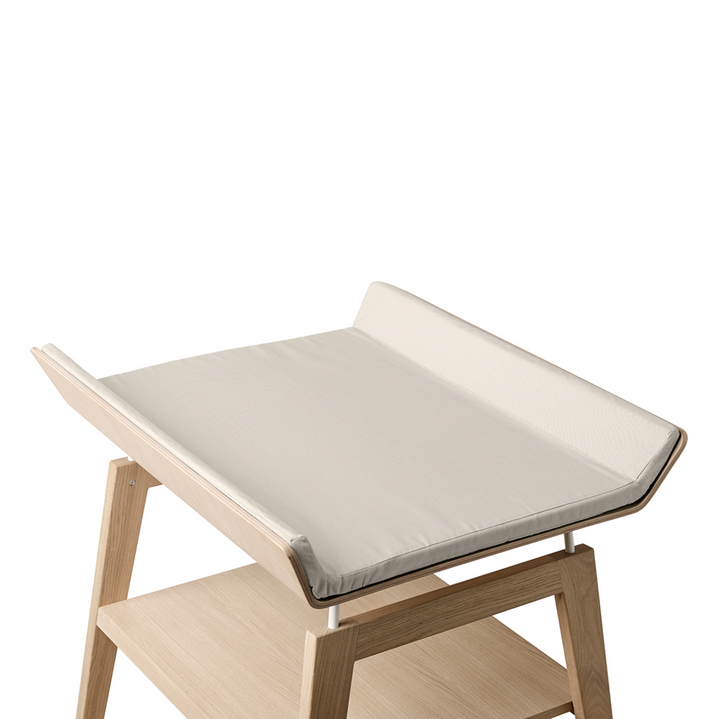 Leander ORGANIC Linea Change Table Mat Cover-Cappuccino