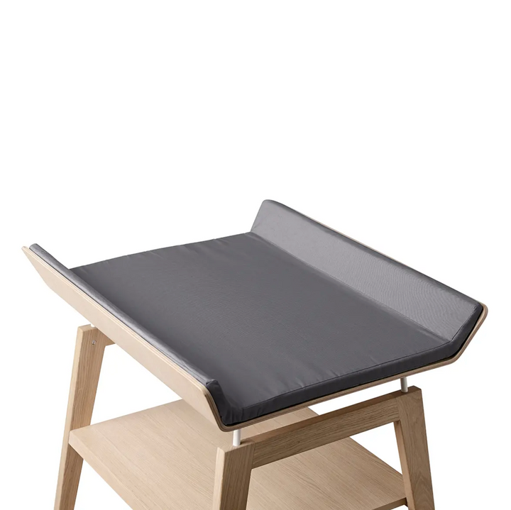 Leander ORGANIC Linea Change Table Mat Cover-Cool Grey