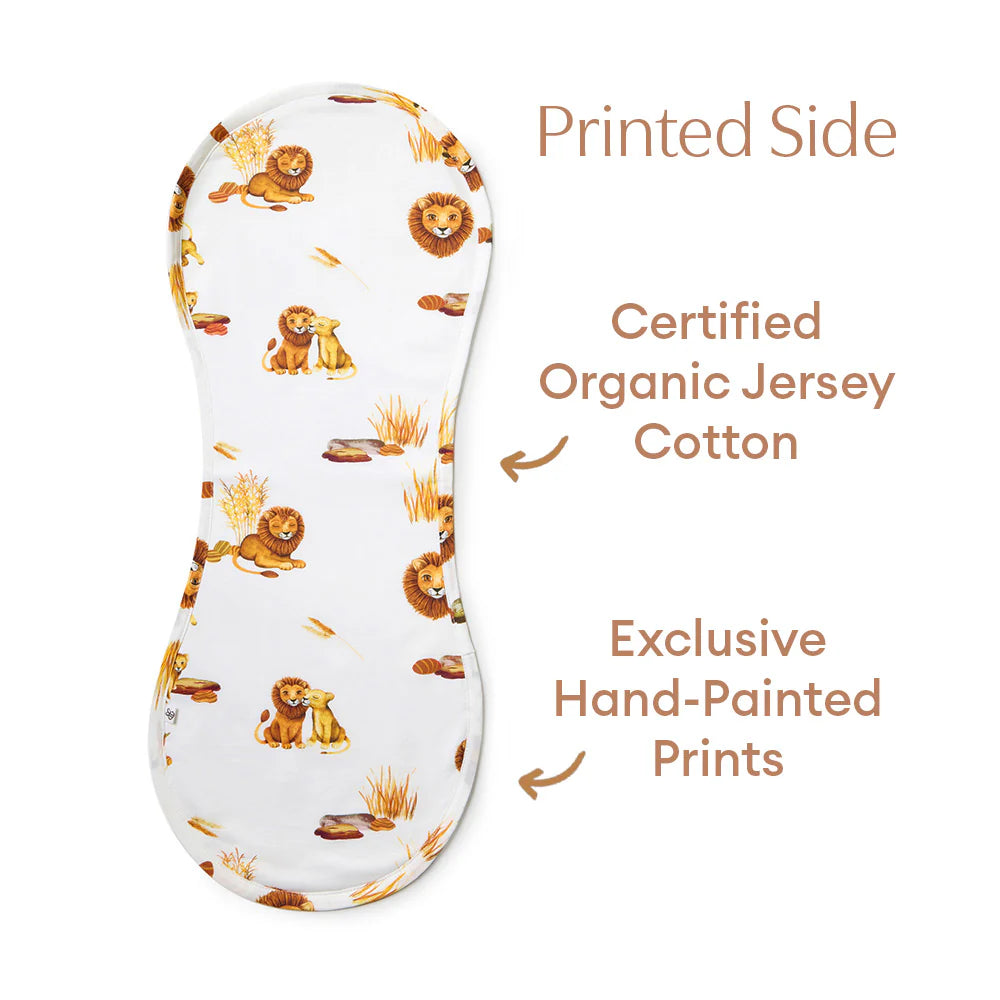Snuggle Hunny Organic Cotton Burp Cloth - Lion