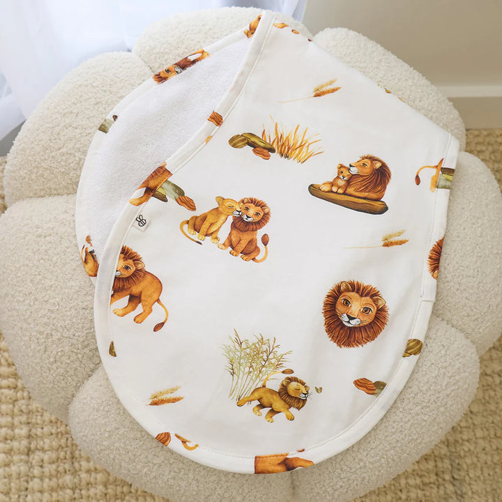 Snuggle Hunny Organic Cotton Burp Cloth - Lion