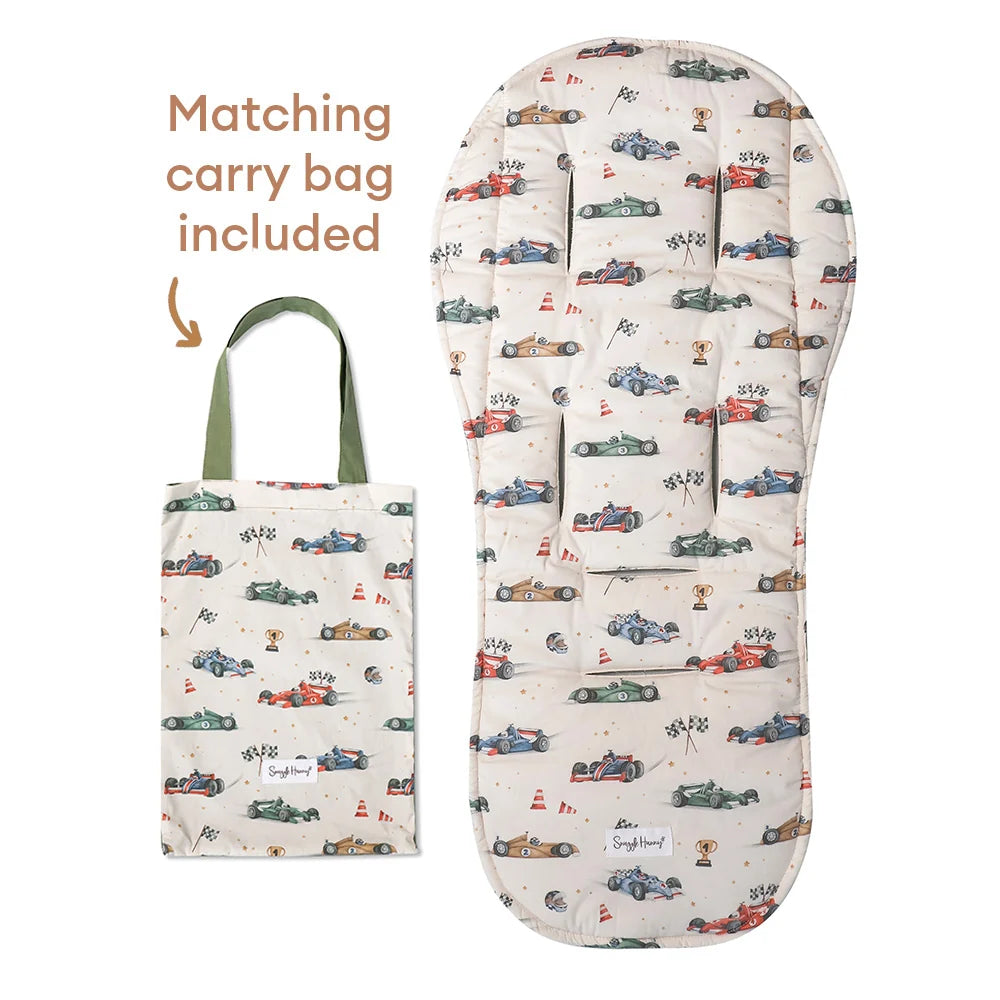 Snuggle Hunny Universal Organic Pram Liner - Little Racers