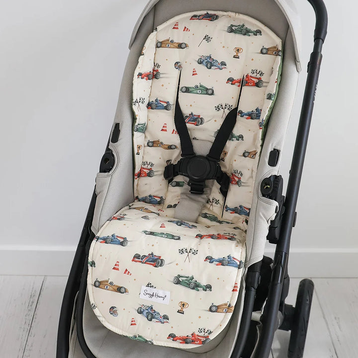 Snuggle Hunny Universal Organic Pram Liner - Little Racers