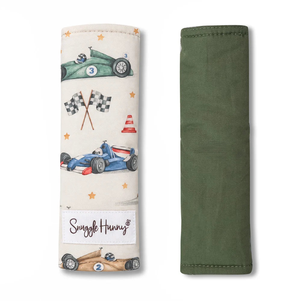 Snuggle Hunny Universal Reversible Pram Strap Covers - Little Racers