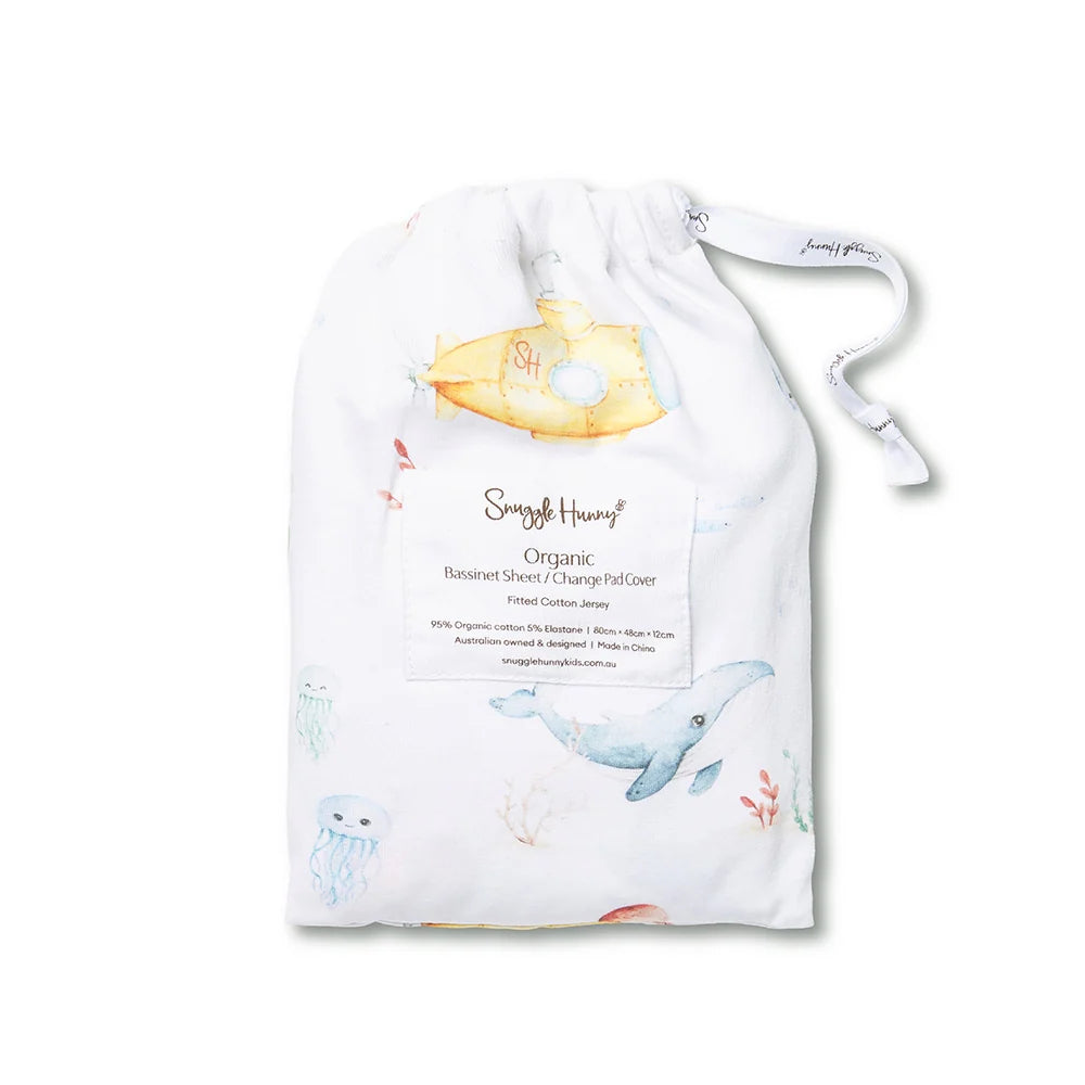 Snuggle Hunny Organic Bassinet Sheet / Change Pad Cover - Little Subs