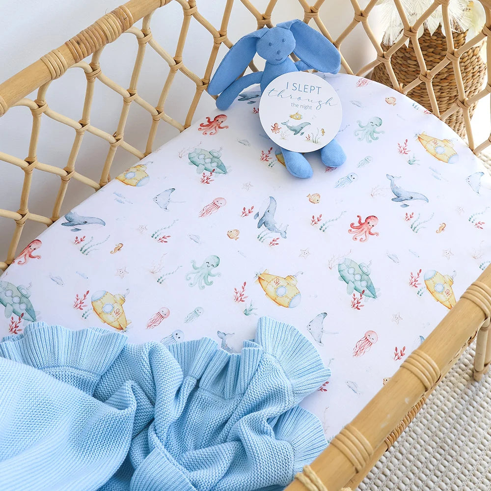 Snuggle Hunny Organic Bassinet Sheet / Change Pad Cover - Little Subs