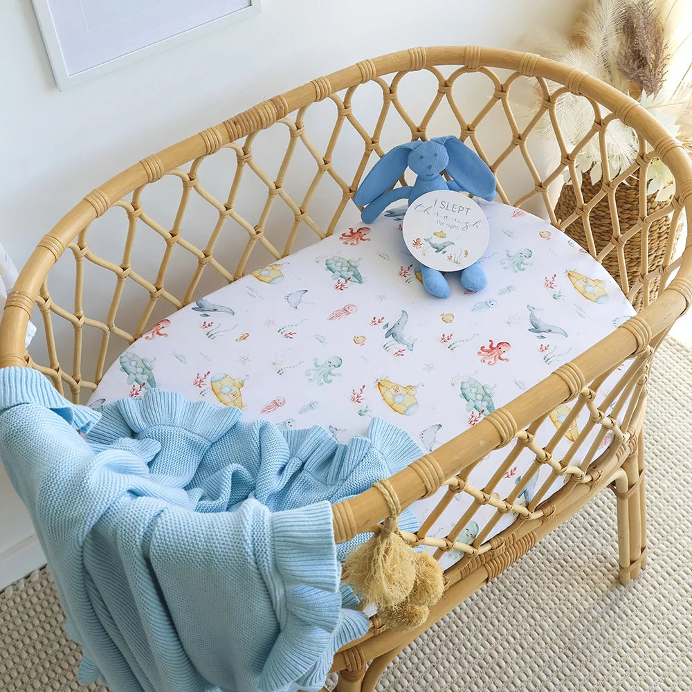 Snuggle Hunny Organic Bassinet Sheet / Change Pad Cover - Little Subs